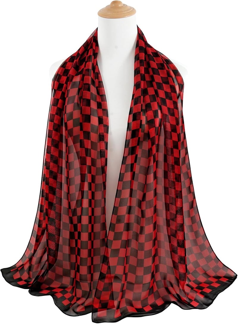 E-Clover Herebuy - Unique Women's Floral Scarves: Chiffon Flowers & Birds Printed Scarf - Image 3